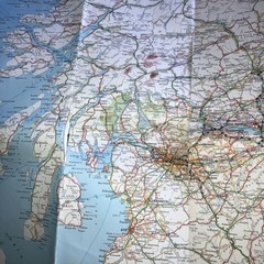 Vintage Bartholomew Scotland Touring Map Sheet 1984