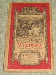 Ordnance Survey 1″ Popular edition sheet 114 Windsor – 1931 on cloth