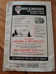 Street Plan And Guide To Stafford And Stone Vintage 1st Edition
