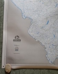 Professor Higbee’s Steams Map Illinois Laminated 4.5′ × 2.5′ New w/Guide Fishing