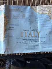 National Geographic June1970 Map Traveler’s Map of Italy Vintage Please See PICS