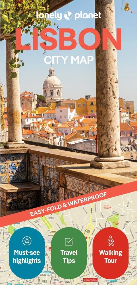 Lonely Planet Lisbon City Map: Durable, Waterproof, Easy-Fold Planning Map with