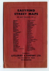 Easyfind Map & Street Directory for BRISTOL vintage 1960’s (price 2/6 undated)