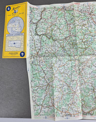 Michelin Road Map, No 4 Mons/Bergen Luxemburg 1964 1:200 000