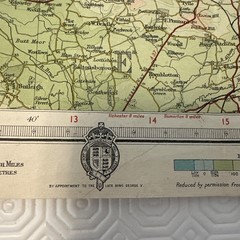 Vintage Bartholomews Revised Half Inch Contoured Maps North Somerset Sheet 7