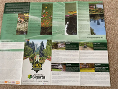Map/Mappa Of Sigurta Veneto Italian/English/German 2019 Parco Giardino