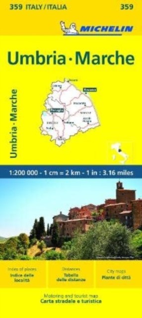 Marche & Umbria – Michelin Local Map 359 by Michelin (Sheet map, folded)