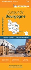Burgundy – Michelin Regional Map 519 by Michelin (Sheet map, folded)