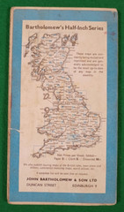 Salisbury Plain – Bartholomew Half-Inch Map – 1959 – Great Britain Sheet 8