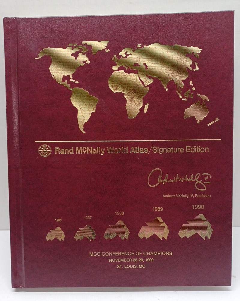 Rand McNally World Atlas, Signature Edition 1990 Monsanto Company St. Louis