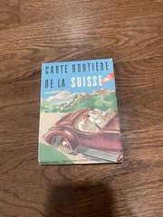 Carte Routiere De La Suisse Map fold out map vintage