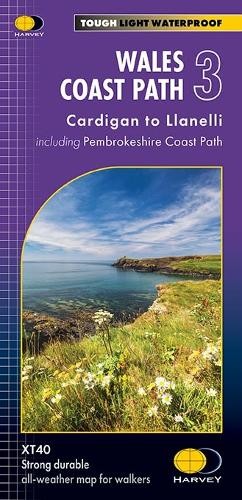 Harvey Maps Wales Coast Path 3 (Map) Trail Map XT40