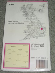 OS Ordnance Survey Landranger Map Sheet 143 Ely, Wisbech & surrounds area – 1984