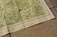 Antique Vintage German tourist map Berlin Silva