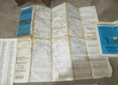 BUNDLE OF 22 VINTAGE STREET MAPS SCOTLAND