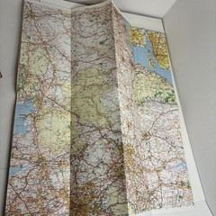 Rare Vintage 1981 Good Food Road Map Folding Northern England Southern Scotland