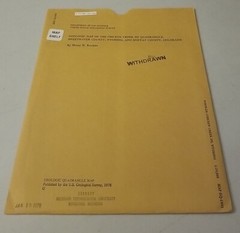 USGS Geologic Map Chicken Creek SW Quadrangle Sweetwater, Wyoming & Moffat, CO