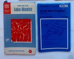 5 x UK Ordnance Survey Road Maps Vintage 1970s/70s Inc. Lands End & Torquay. VGC