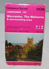 Ordnance Survey Landranger Map – Worcester & The Malverns, Sheet 150 – 1993