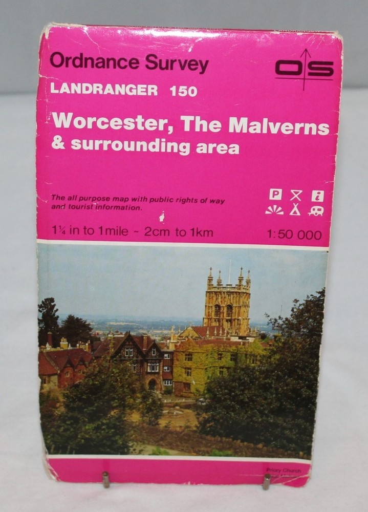 Ordnance Survey Landranger Map – Worcester & The Malverns, Sheet 150 – 1993