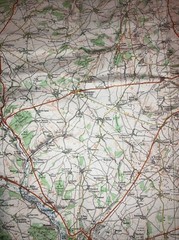 Vintage IGN Institut Geographique National Rouen Abbeville Map Sheet 3 1988