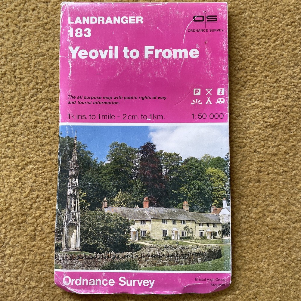 Landranger Maps: Sheet 183: Yeovil and Frome by Ordnance Survey (Sheet map,…