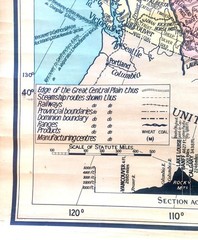CANADA WALL MAP – Circa. 1933 – Very Good Condition