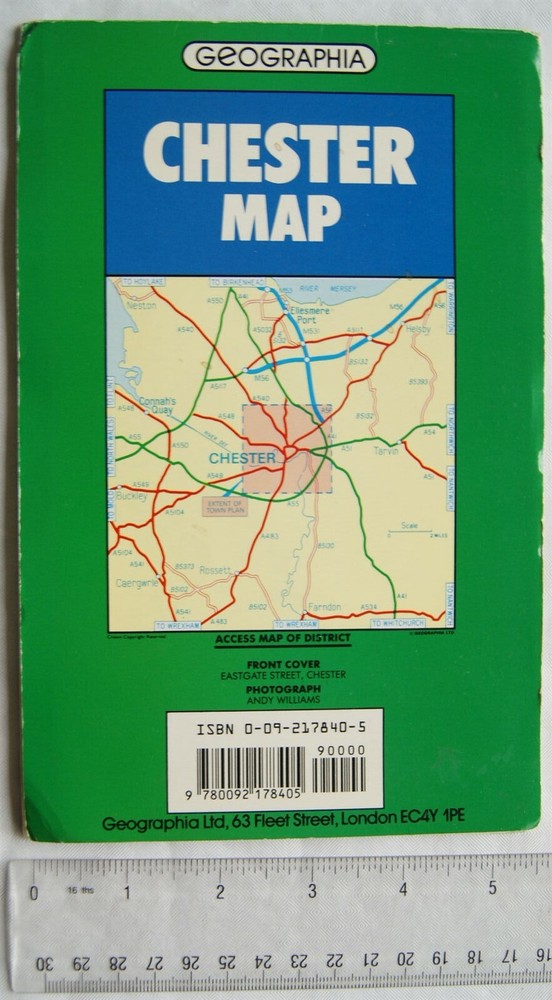 1986 Geographia Chester Map