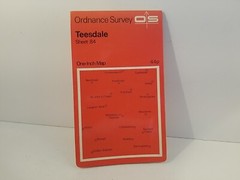 Single OS Ordnance Survey One Inch Maps Teesdale 84 Circa 1962
