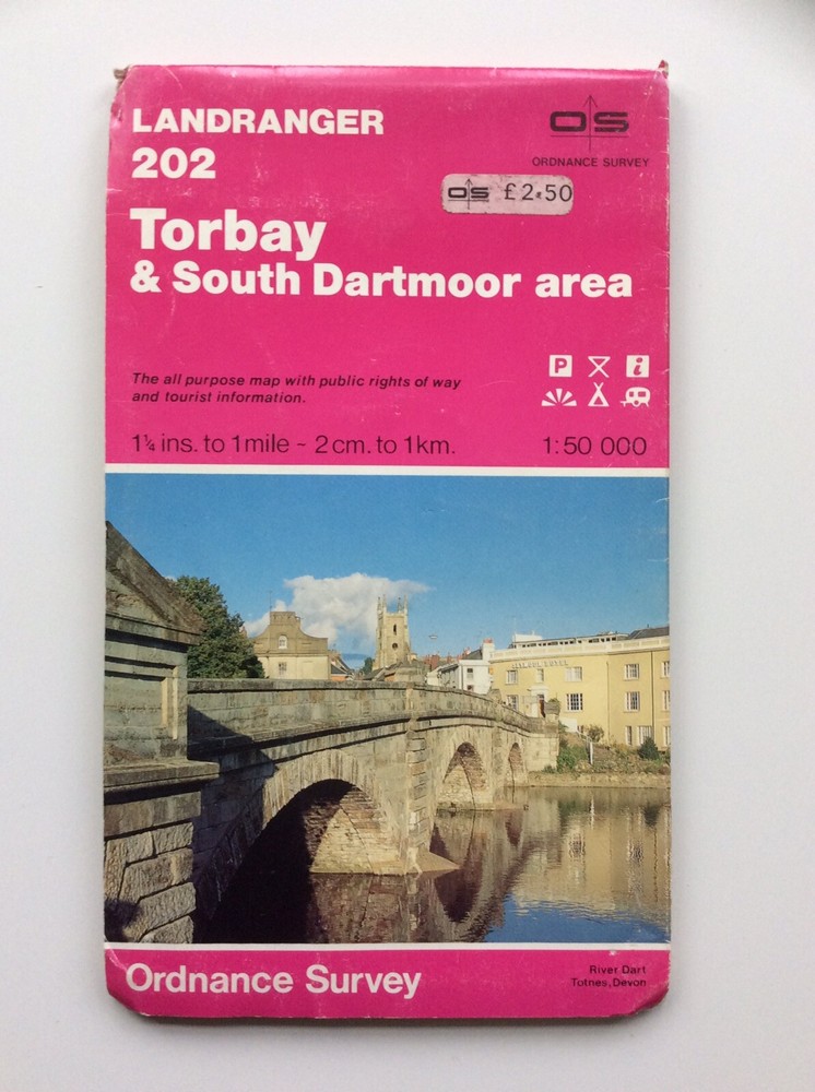 Ordnance Survey Landranger Map 202 Torbay & South Dartmoor Area (P)