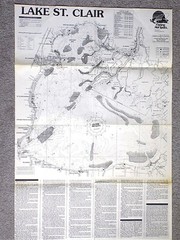 1992 NOAA Recreational Navigation Chart DETROIT RIVER LAKE ST. CLAIR #14853