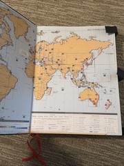 Oxford Atlas of the World – Beautiful Gold Page Edge Large “15 X12” 2008”