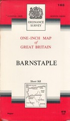 Barnstaple. Sheet 163 One-Inch Map – Ordnance Survey – Good – Map