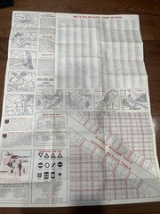 Germany and Austria AAA international travel service fold out map 1963