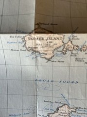 PEMBROKE Ordnance Survey CLOTH Map Seventh Series 1 Inch 1952 Sheet 151