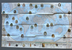 Millennium in Maps, Exploration, National Geographic, Map & Poster, 1998