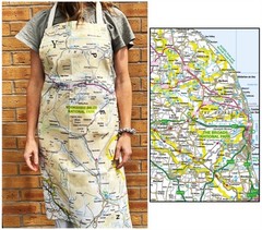 OS Map Adult Apron – The Broads (General merchandise)