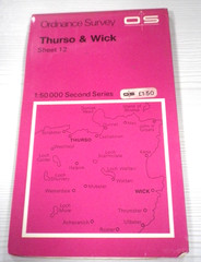 Ordnance Survey Map Sheet 12 Thurso & Wick (1:50 000 Map) 2nd Series