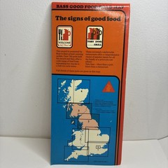 Rare Vintage 1981 Good Food Road Map Folding Northern England Southern Scotland