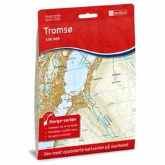 Norway Tromsø (Tromso) Nordeca Map 10152 50k Hiking, Skiing Trails weather proof