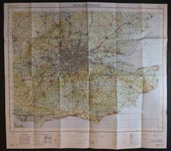 Bundle 14 x Vintage Ordnance Survey Sheet Maps Paper Sheets 1935-1979 Job Lot