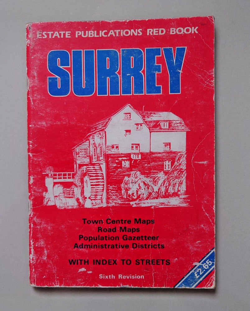 Surrey Town Centre Maps Estate Publications Red Book Sixth Revision