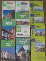 France: IGN Road Maps 1:100,000 – ‘Green Series’ – 1981-2009 – vgc