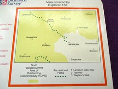 OL158 Newbury & Hungerford OS Explorer Map Ordnance Survey