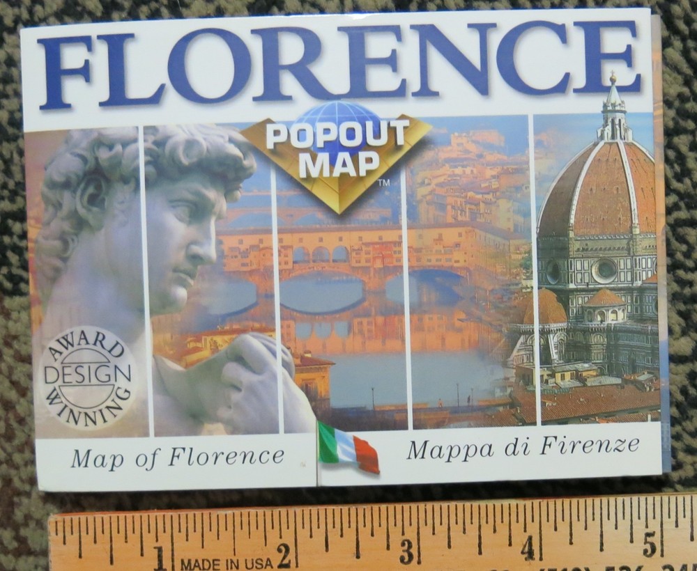 FLORENCE Pop Out Special Edition Double Folded Map 1998