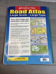 American Map 2005 United States Road Atlas Large Scale – Large Type