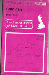Ordnance Survey Landranger Map 1:50,000 Sheet 145 Cardigan