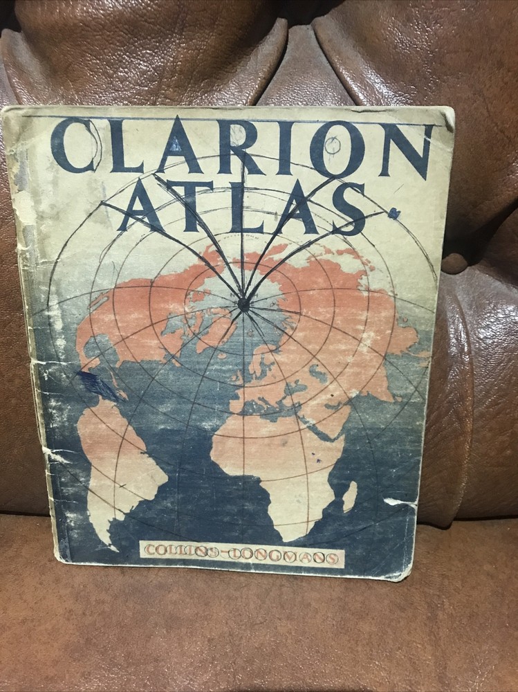 Clarion Atlas Collins Longmans 1956 Vintage Old Paperback Book