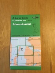 1988 Ordnance Survey Pathfinder Map 155 NG65/75 Arinacrinachd (incl Kenmore )