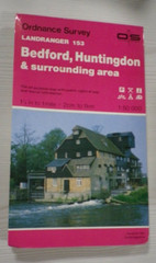 153 Bedford, Huntingdon Area Landranger Ordnance Survey Map OS 1:50000
